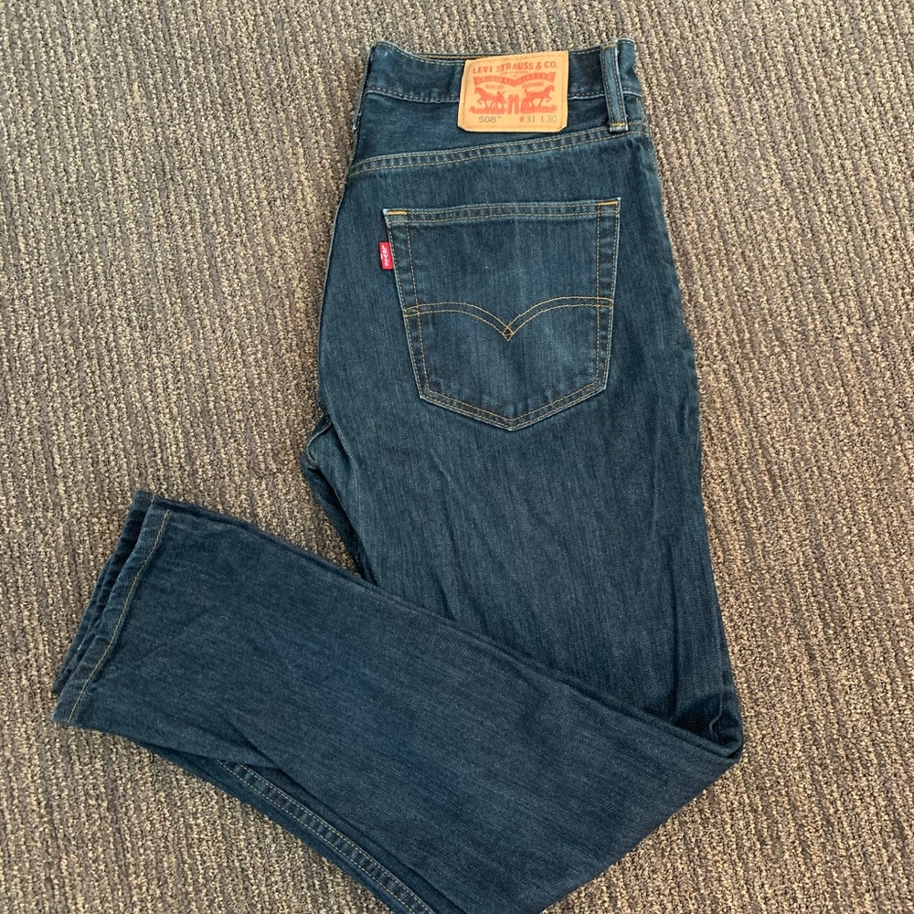 Levi’s 508 Dark Wash jeans, 31x30